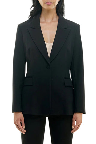 Nicole Miller Lace Blazer - Very Black_front View