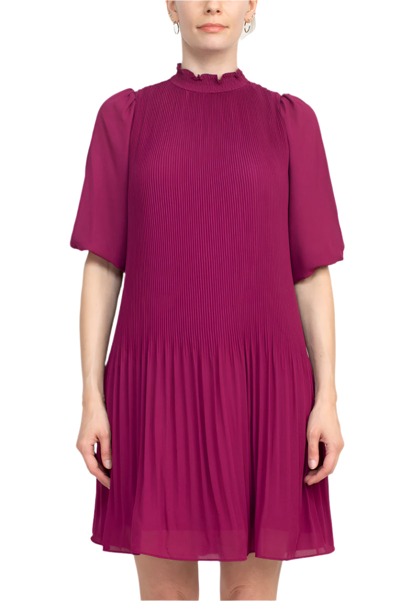 nanette pleated dress Nanette Lepore Women's Strappy V-Neck Pleated Maxi Dress (Navy, 14)